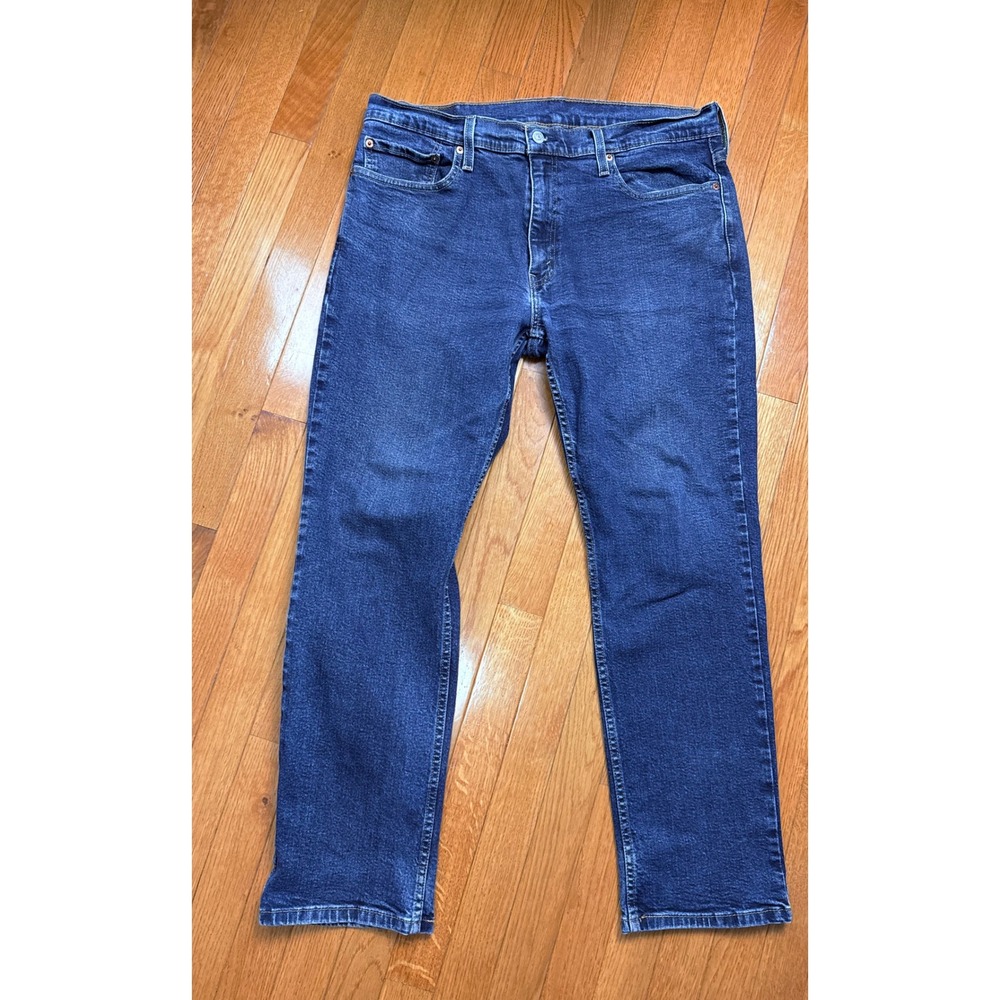 Levis 514 Straight Fit Jeans Mens 36x30 Medium Wash Blue Denim 00514-1203 - Picture 3 of 7